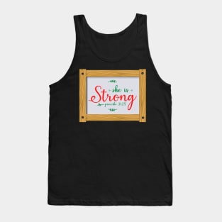 She Is Strong Tank Top